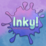 INKY! logo with background